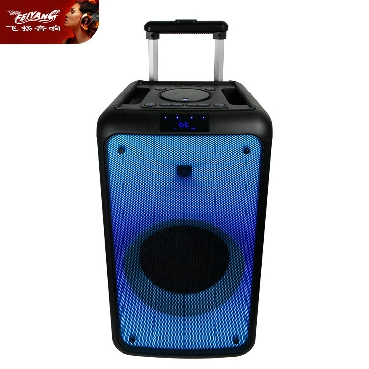 2022 Factory Trolley Portable Audio DJ Sound Box Professional Powered Bluetooth Wireless Speakers with Mic