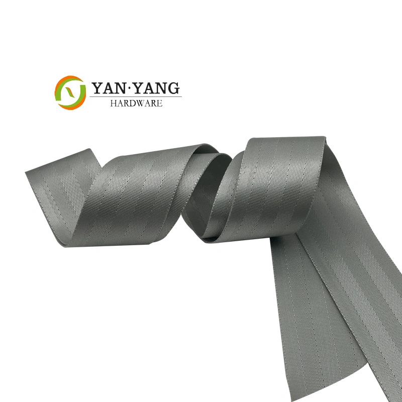 Top Sales Grey Color Glossy Flat Nylon Sofa Webbing Tape