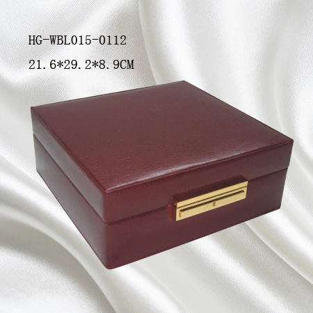 Wholesale/Supplier Luxury High quality/High cost performance  Square Watch Box for 3 Slots