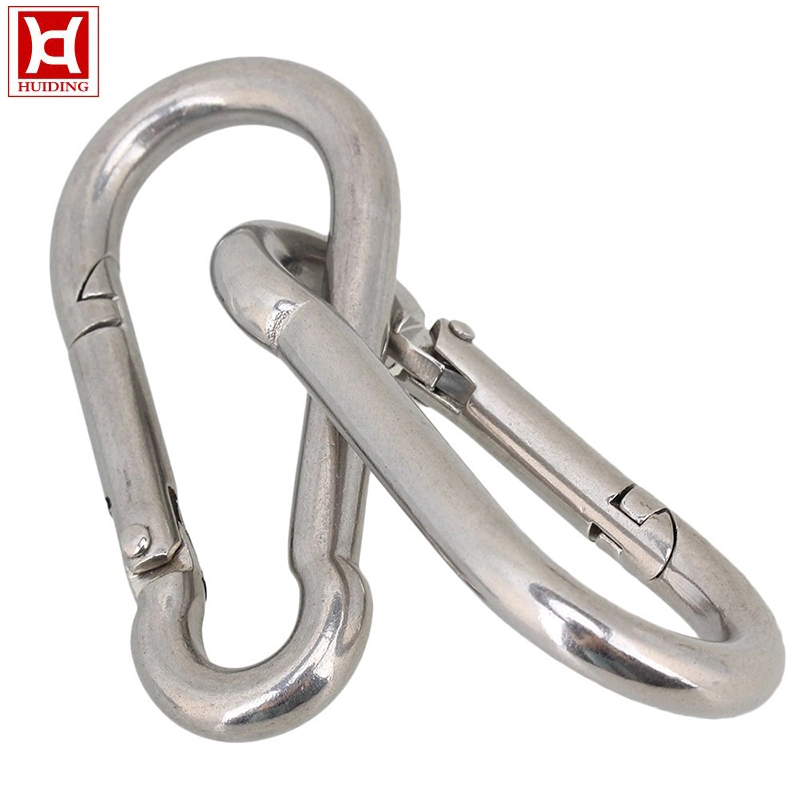 Factory Direct Stainless Steel Carabiner Spring Snap Hook