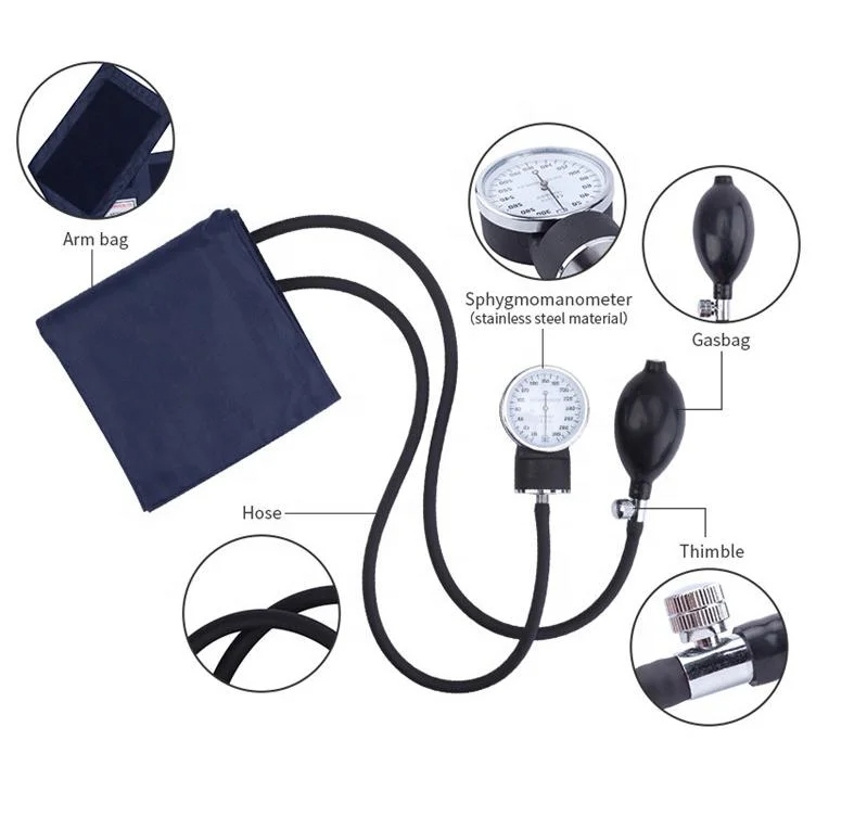 Top Selling Manual Aneroid Sphygmomanometer with Single or Dual Stethoscope