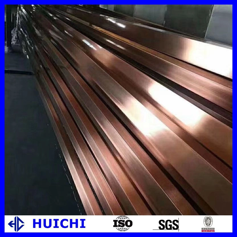 Color Mirror Metal Stainless Steel Extrusion Profile