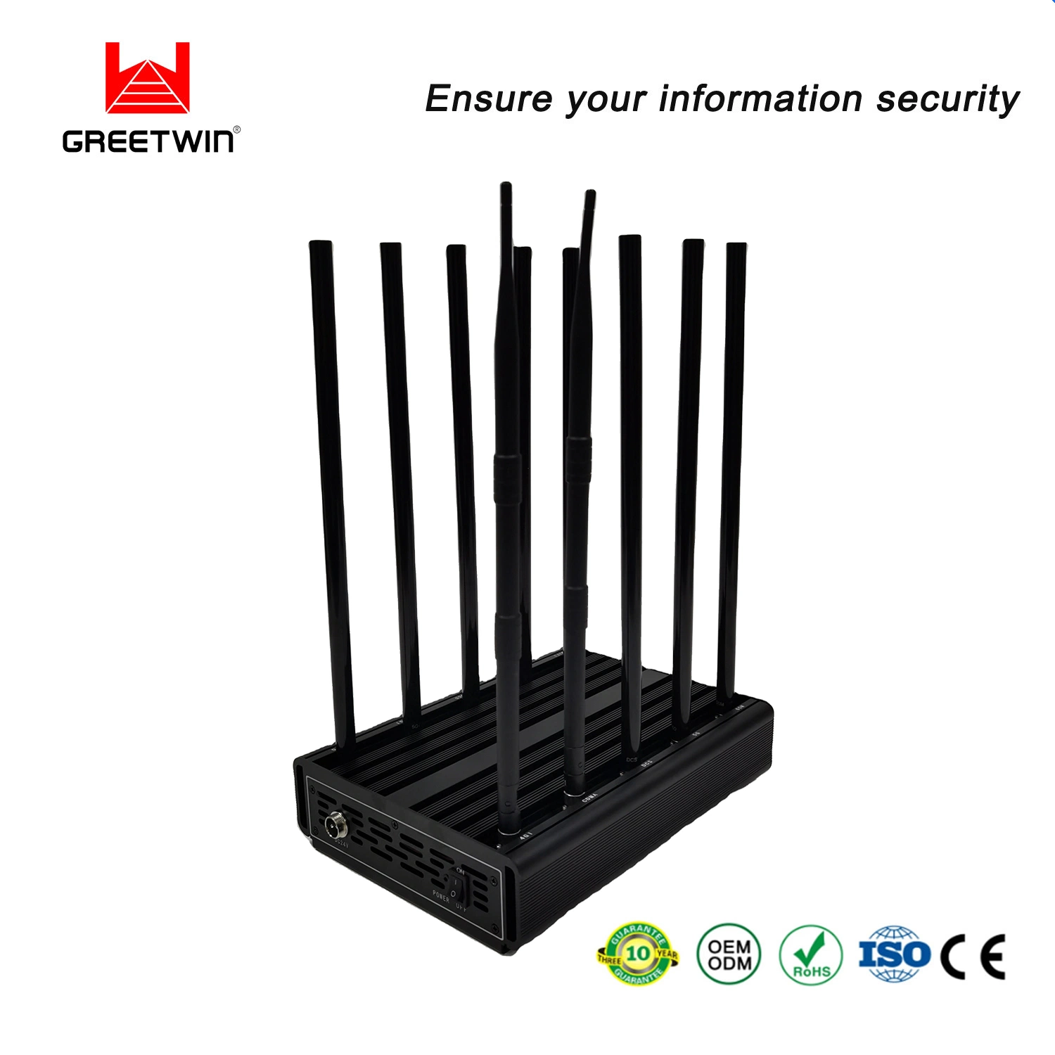 High Power 100W 10 Bands Cell Phone RF Signal Jammer