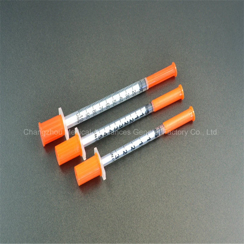 0.3ml/0.5ml/1ml Medical Disposable Insulin Syringe