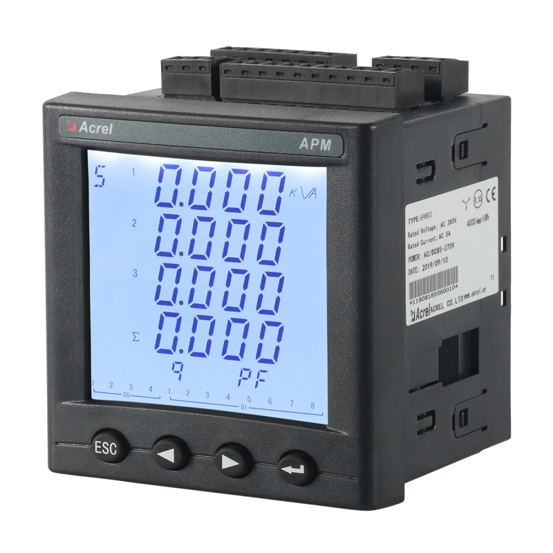 Three Phase Four Wire Multi-Function Power Meter with 0.2s High Accuracy and Dual RS485 Interface