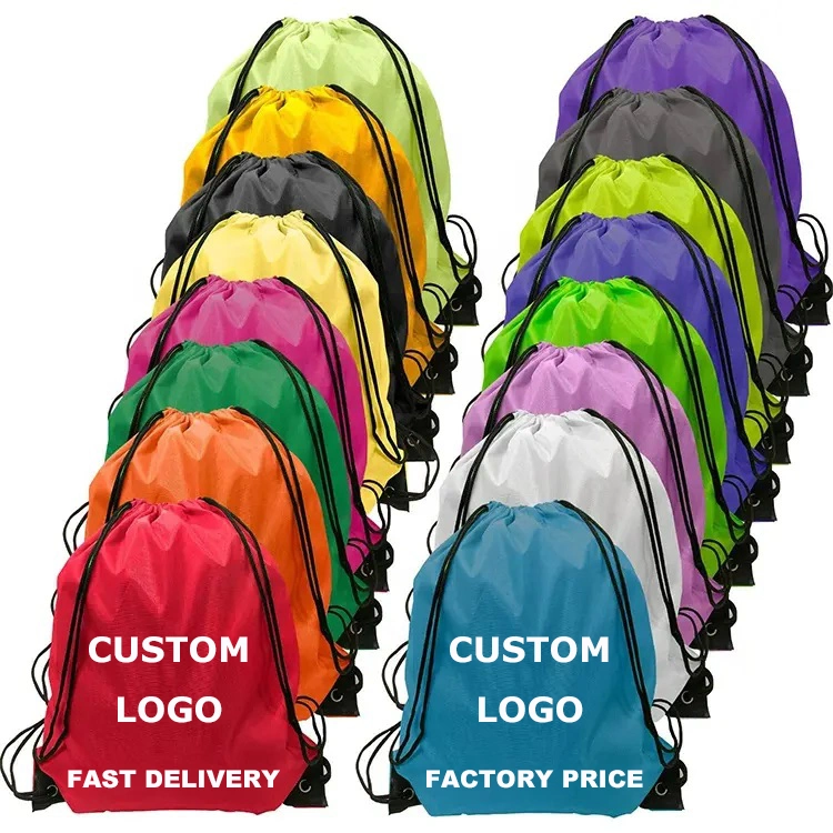 Promotional Polyester Drawstring Backpack Bags