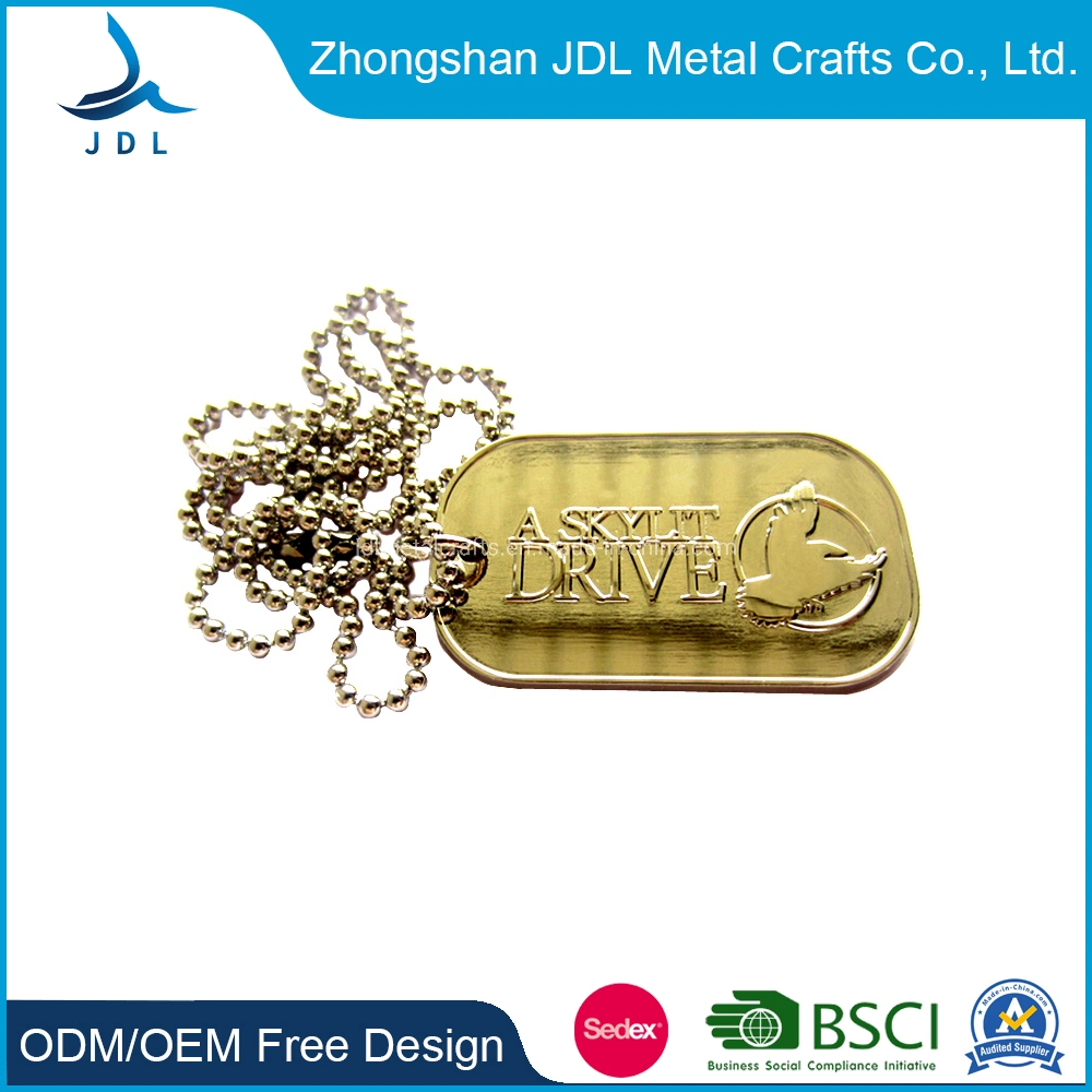 Custom Metal Platinum Stainless Metal Xvideo Press Machine Manual Machine Military Logo Dog Tag