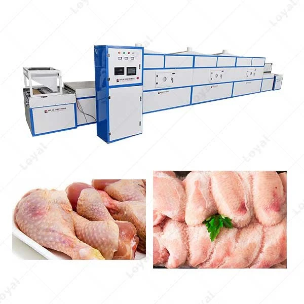 Frozen Prawn Pork Meat Chicken Defrosting Machine Microwave Prawn Shrimp Fish Defrosting Machine