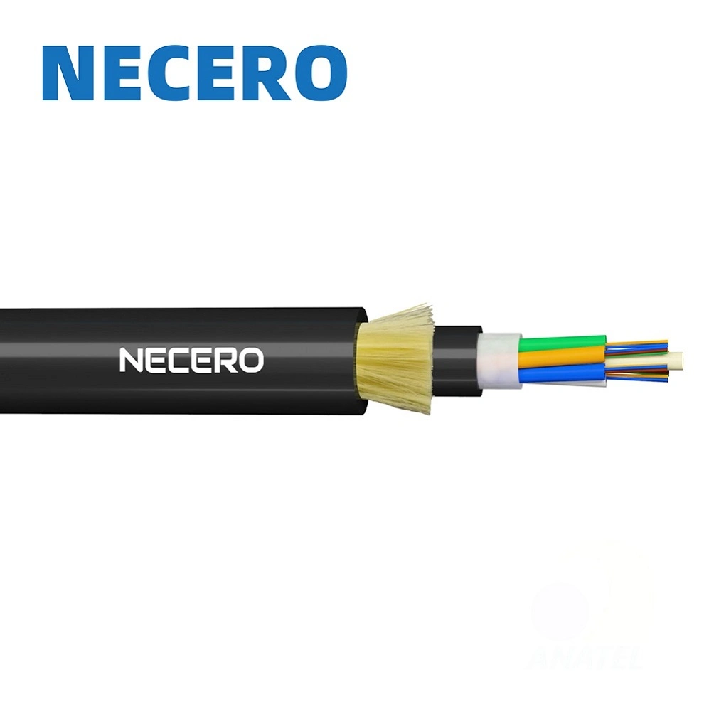 High Quality 12 24 48 96 Cores Non-Metallic Aerial Outdoor ADSS Fiber Optic Cable with 3 Days Lead Time