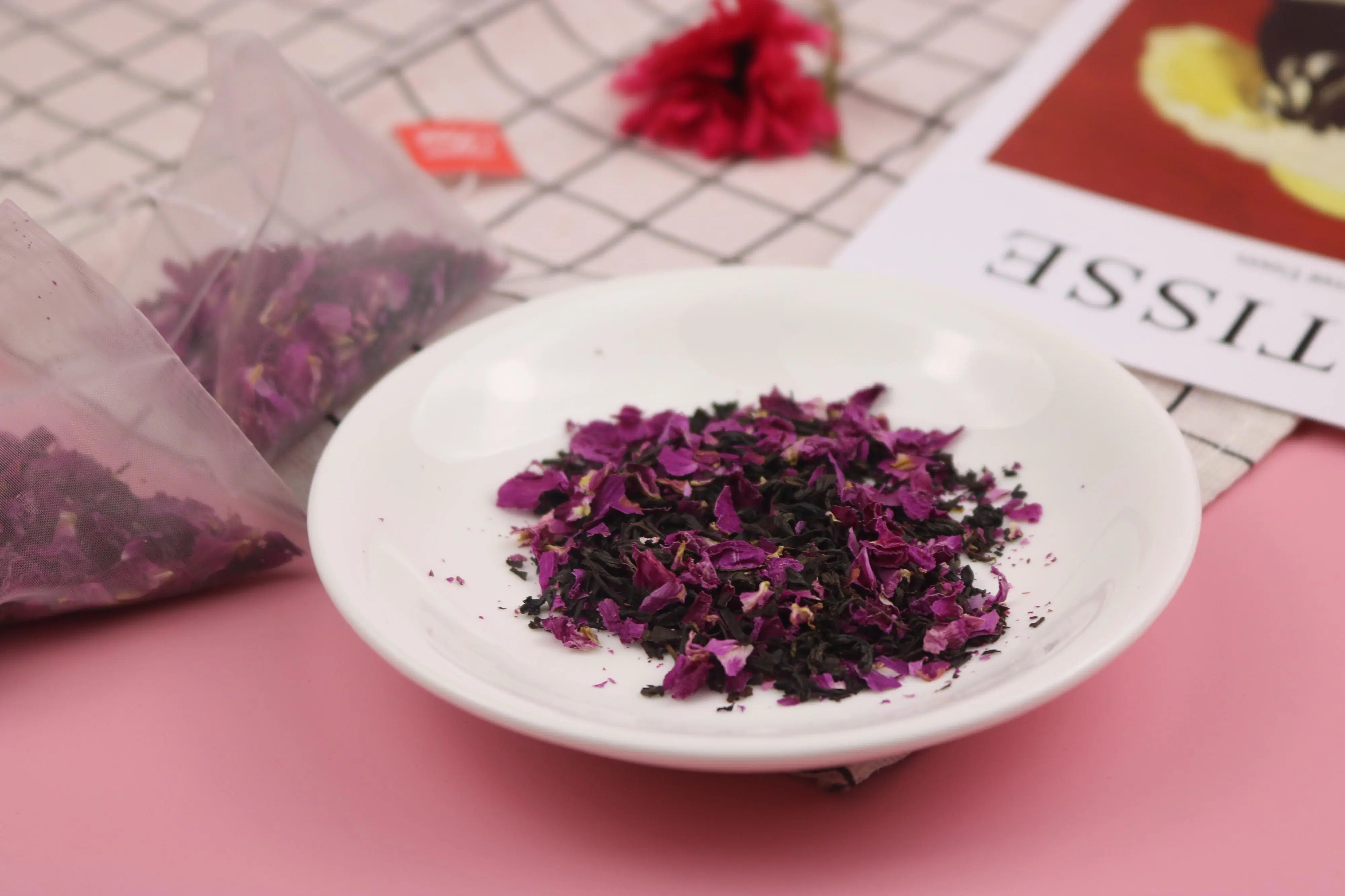 Rose Black Tea Bag Whitening and Beautifying Factory Supply Hot Sale