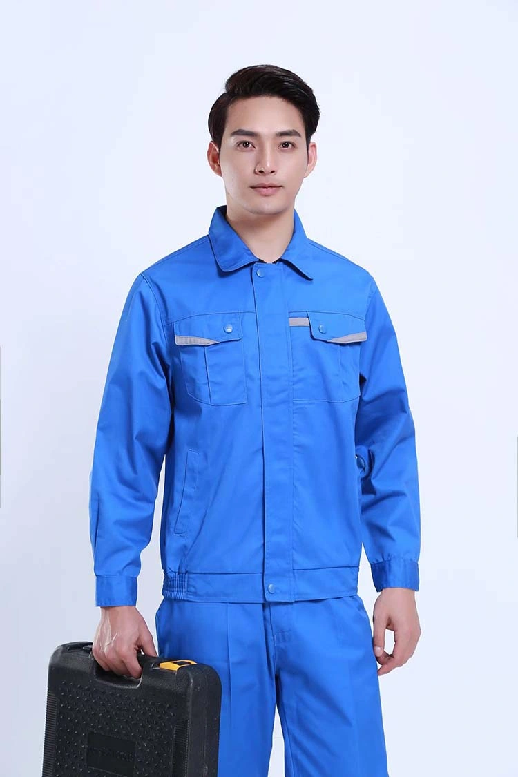 Factory Made Custom Wholesale/Supplier Unisex Black and Blue Work Uniform Labor Clothing