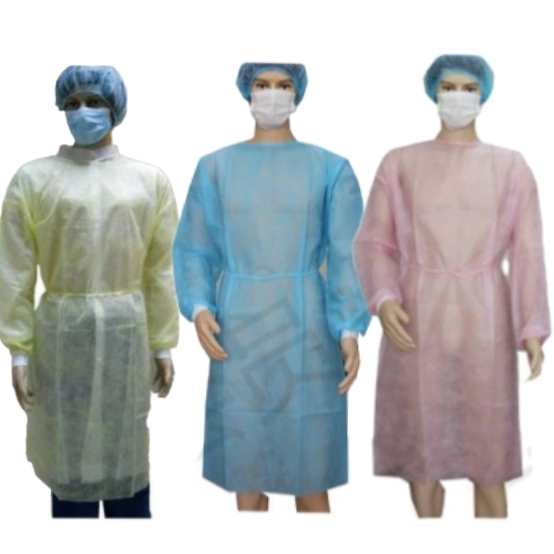 Factory Direct Level 1 2 3 4 Dental Hospital Operation Patient Protective Disposable Nonwoven PP PE CPE Isolation Reinforced Sterile SMS Medical Surgical Gown