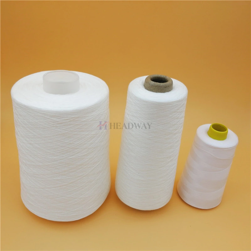 40s/2/3 Spun Polyester Sewing Thread Yarn in Dyed & Raw White Colors Ready for Shipment