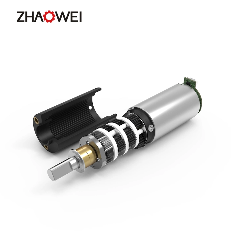 Zhaowei Pd022022-864 9rpm 8kg, Cm 12V 24V 22mm Brushed Planetary Gear Motor for Ebike