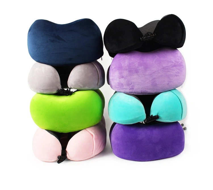 Memory Foam U-Shaped Travel Pillow Neck Support Head Rest Cushion for Sleeping