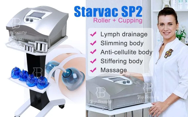 Starvac SP2 drenagem linfática rolo de vácuo Massagem rosto levantar corpo Máquina de emagrecimento