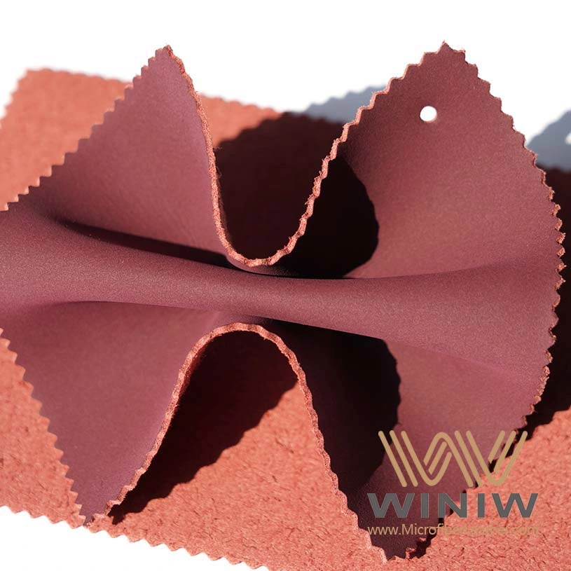 Soft Elastic Nubuck Material Artificial Microfiber Shoe Upper Leather