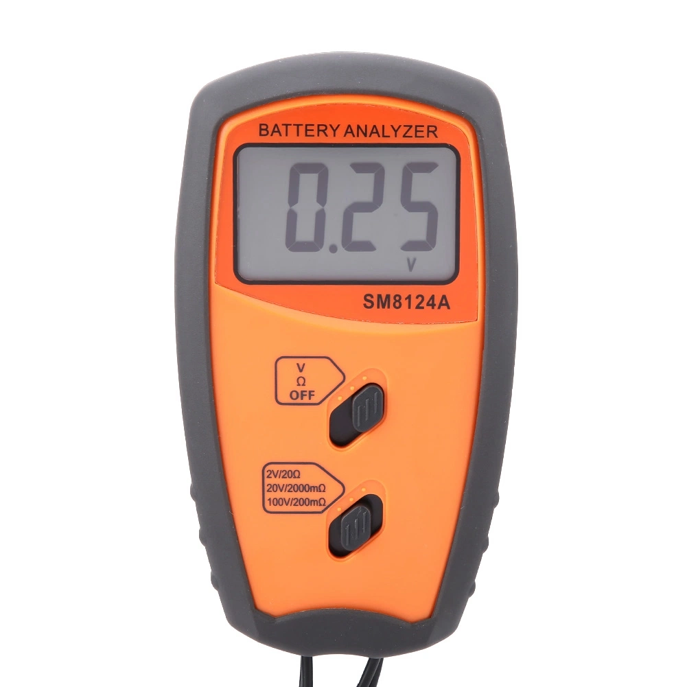 Rechargeable LCD Display Digital Resistance Voltmeter Battery Voltage Tester