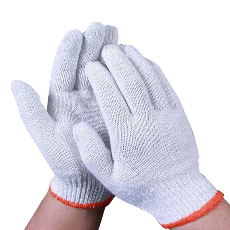 Precio mayorista algodón de punto Industrial Guantes de mano de Seguridad