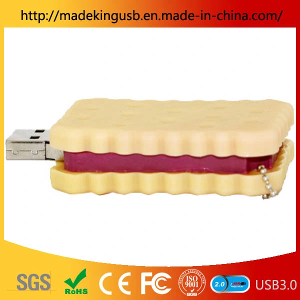 Simulation d'aliments en PVC biscuit sandwich lecteur Flash USB/Stick USB