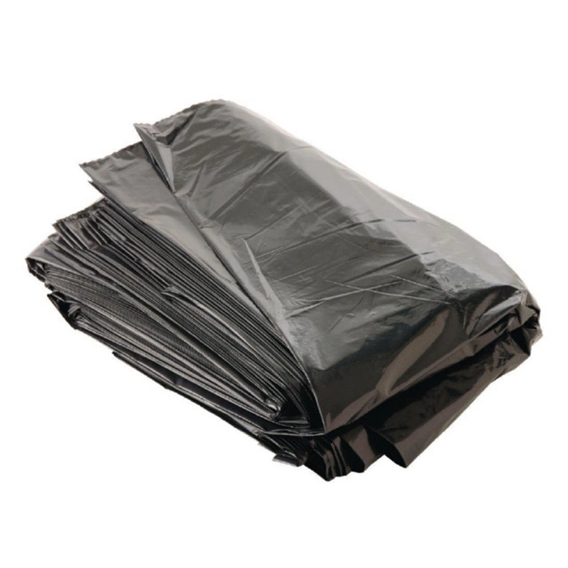 Revestimientos de lata de basura negra de uso intensivo de LDPE 33 Gallon Con núcleo para uso comercial y basura de oficina de cocina con Fondo sellado con estrella