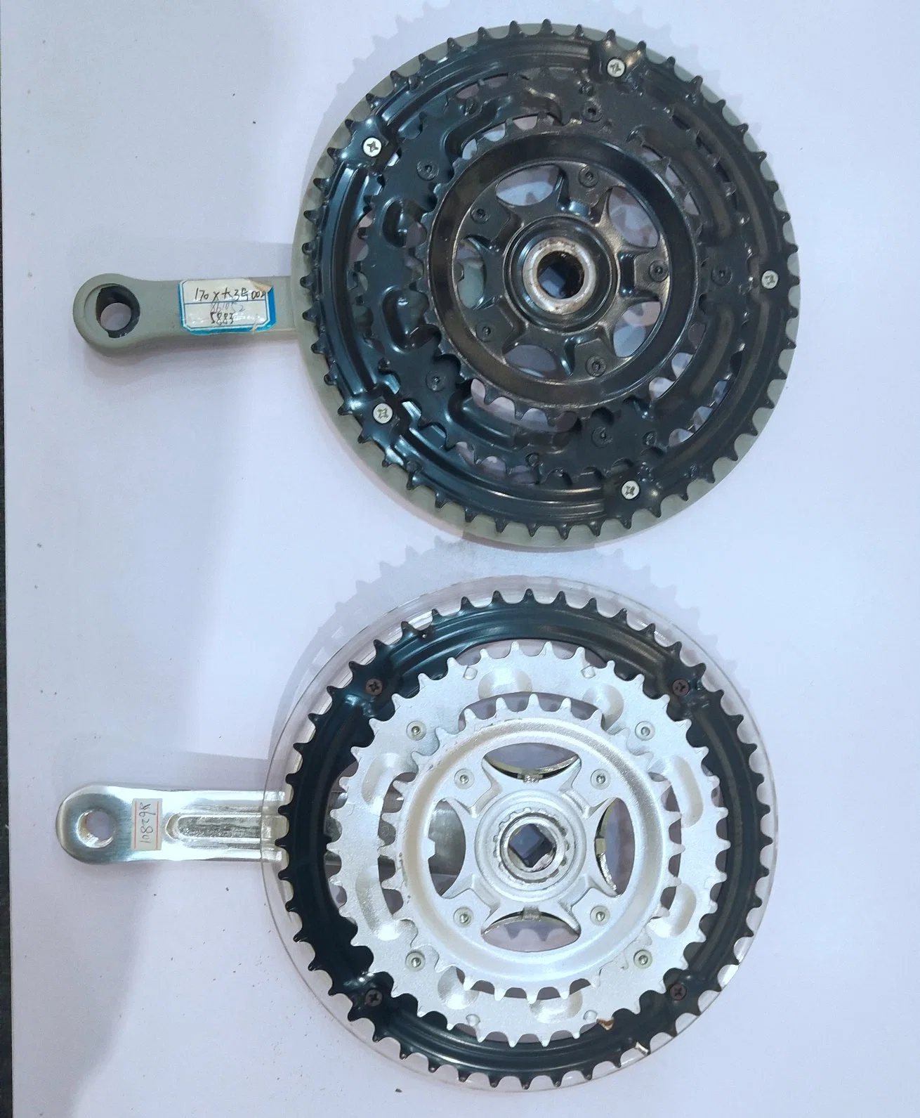 Precio al por mayor estrecho ancho Chainring 104 BCD bicicleta &amp; Crankset de motocross para MTB BMX