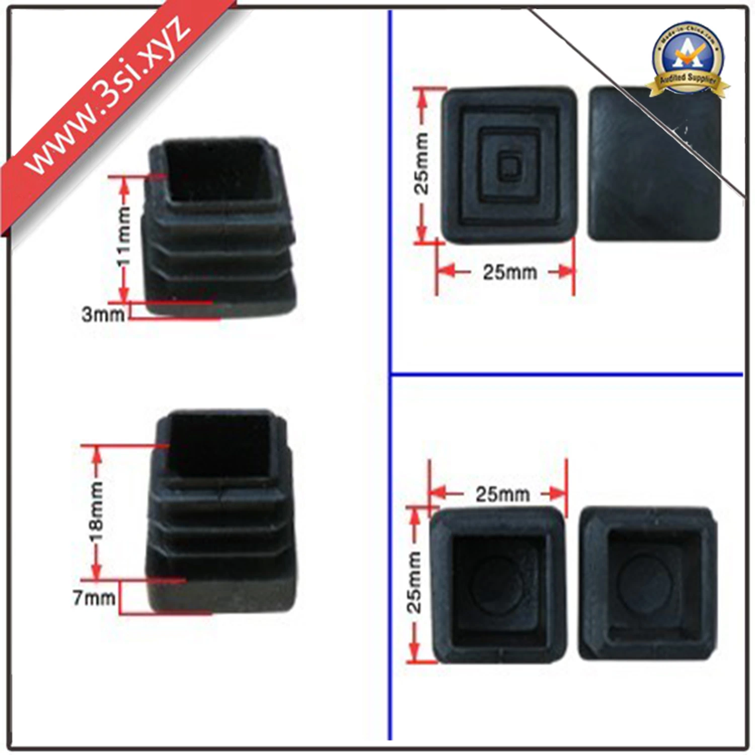 Plastic Square Plugs and Caps (YZF-C117)