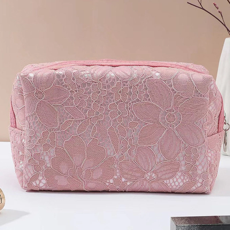 Wholesale/Supplier Light Luxury Lace Makeup Bag Travel Portable Wash Bag Travel Storage Makeup Bag