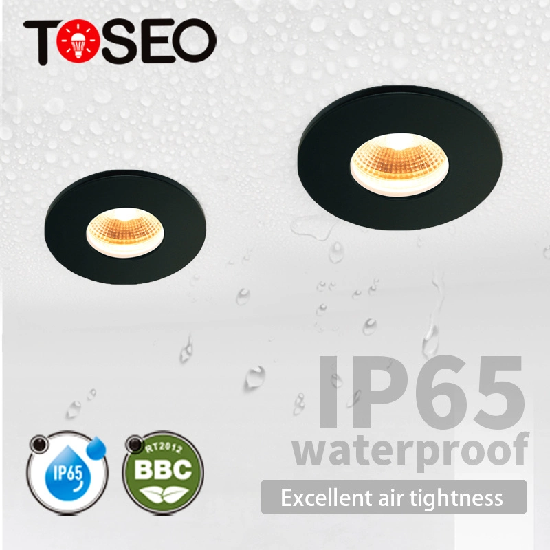 Wholesale/Supplier Fire Rated Black Aluminum COB 8-10.5W LED Downlights