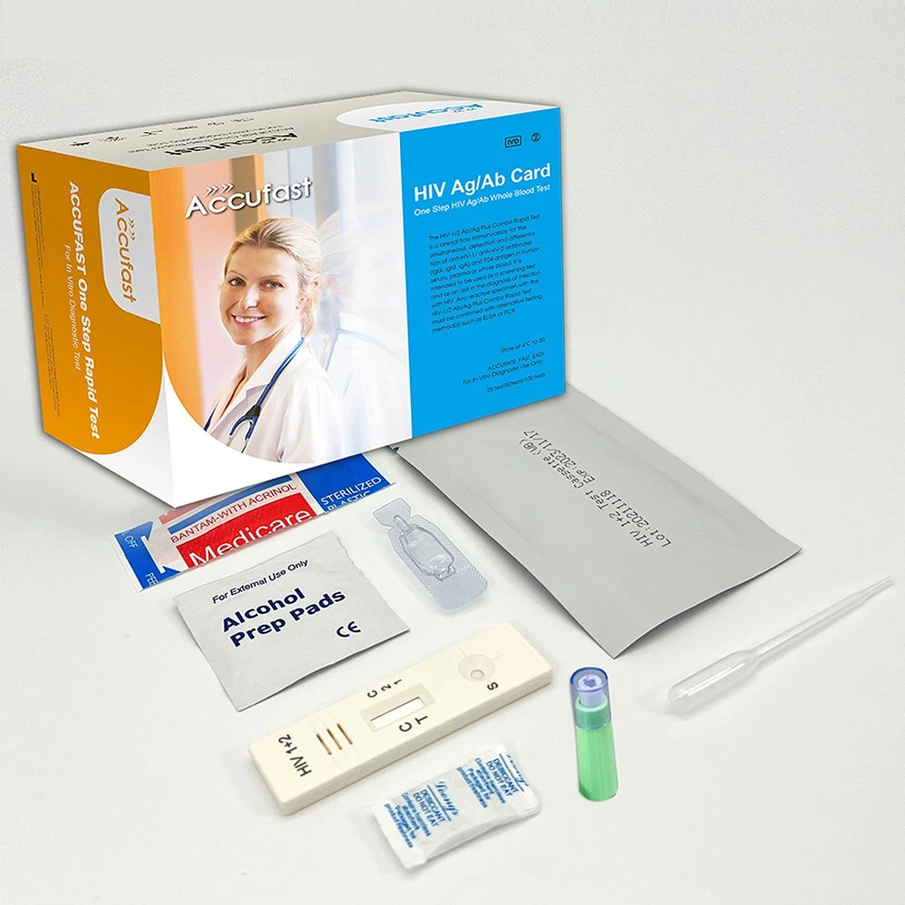 فحص سريع تشخيص طبي HIV 1/2 Rapid Test Device