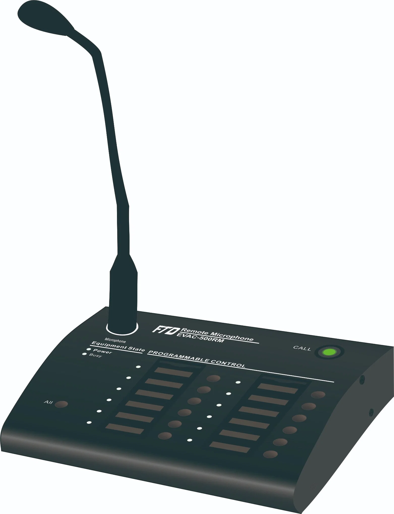 12-200 Zone Remote Paging Microphone