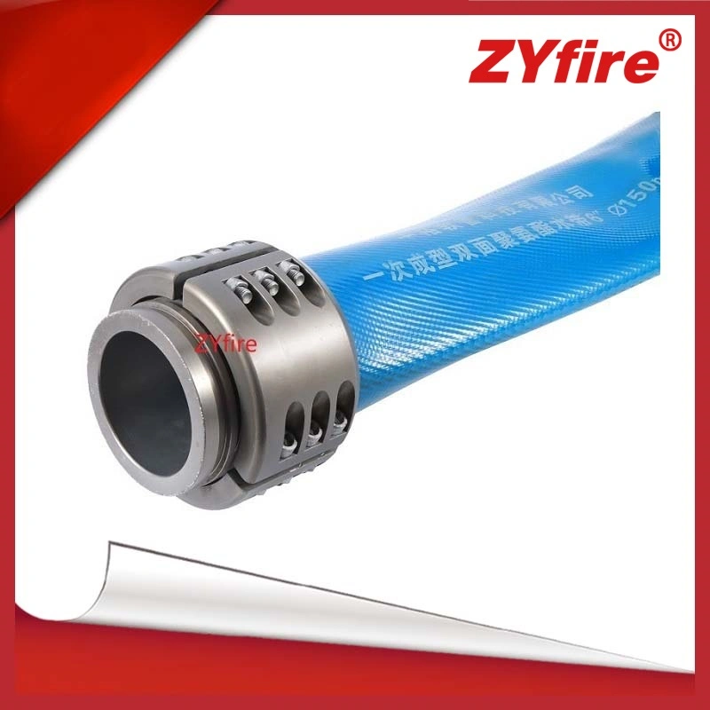 Zyfire tubo de extracción ascendente cubierto con bridas de polipropileno azul