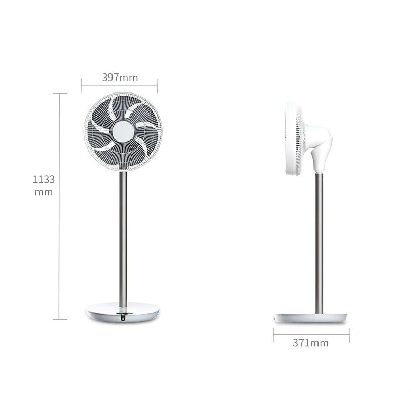 Ultra Thin Base Electric Stand Circulation Fan with 7 Blades