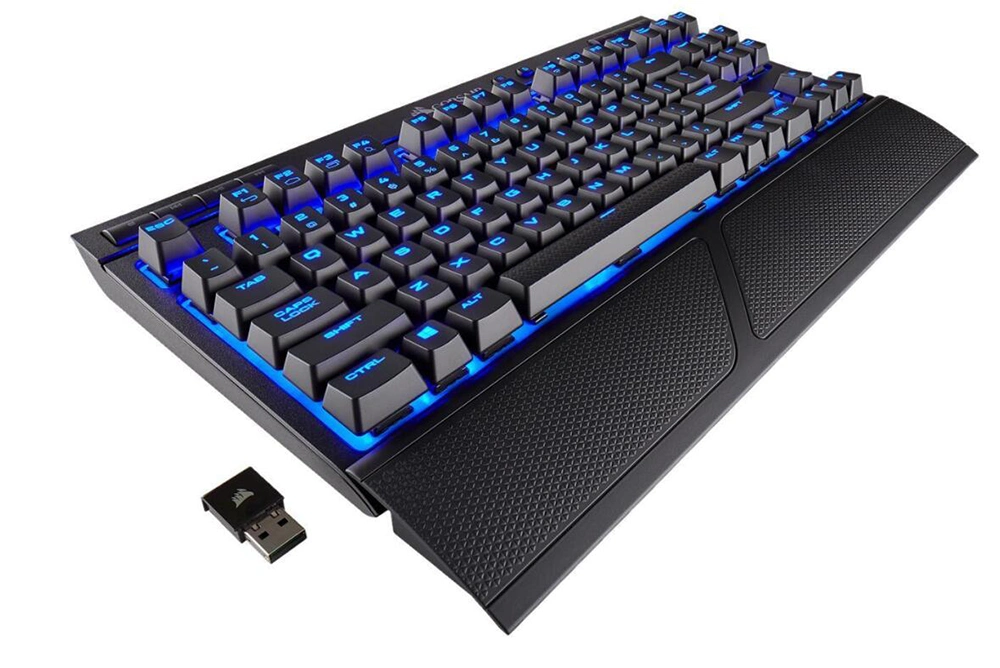 Corsair K63 Wireless Mechanical Gaming Keyboard, Backlit Blue LED Desktop Keyboard