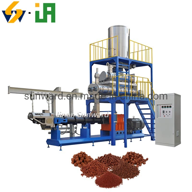 Automatic Large Scale Floating & Sinking Feed Pellet Manufacturing Machine Pellet Extruding Line