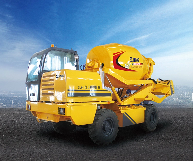 XCMG 4m3 Self-Loading Mobile Concrete Mixer Truck Slm4K Automatic Concrete Mixer for Sale