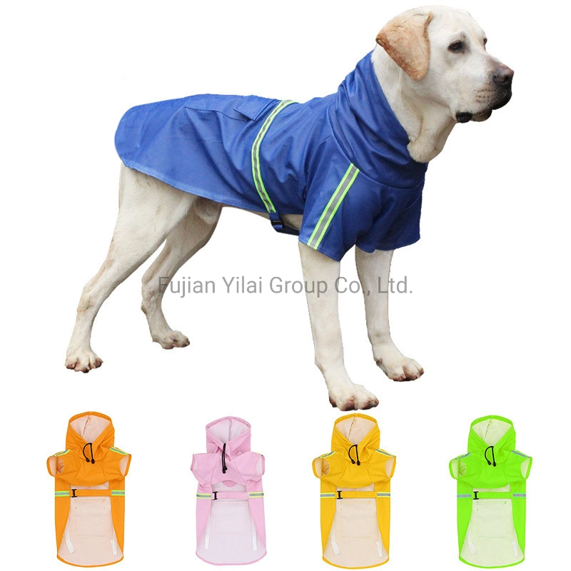 Designer Waterproof Dog Outdoor Clothes Pet Outdoor Supplies Hooded Dog Raincoat