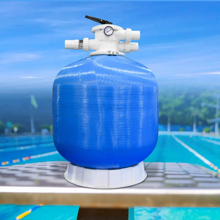 Accessoires pour piscine filtration de l'eau filtre à sable en fibre de verre monté sur le dessus Équipement