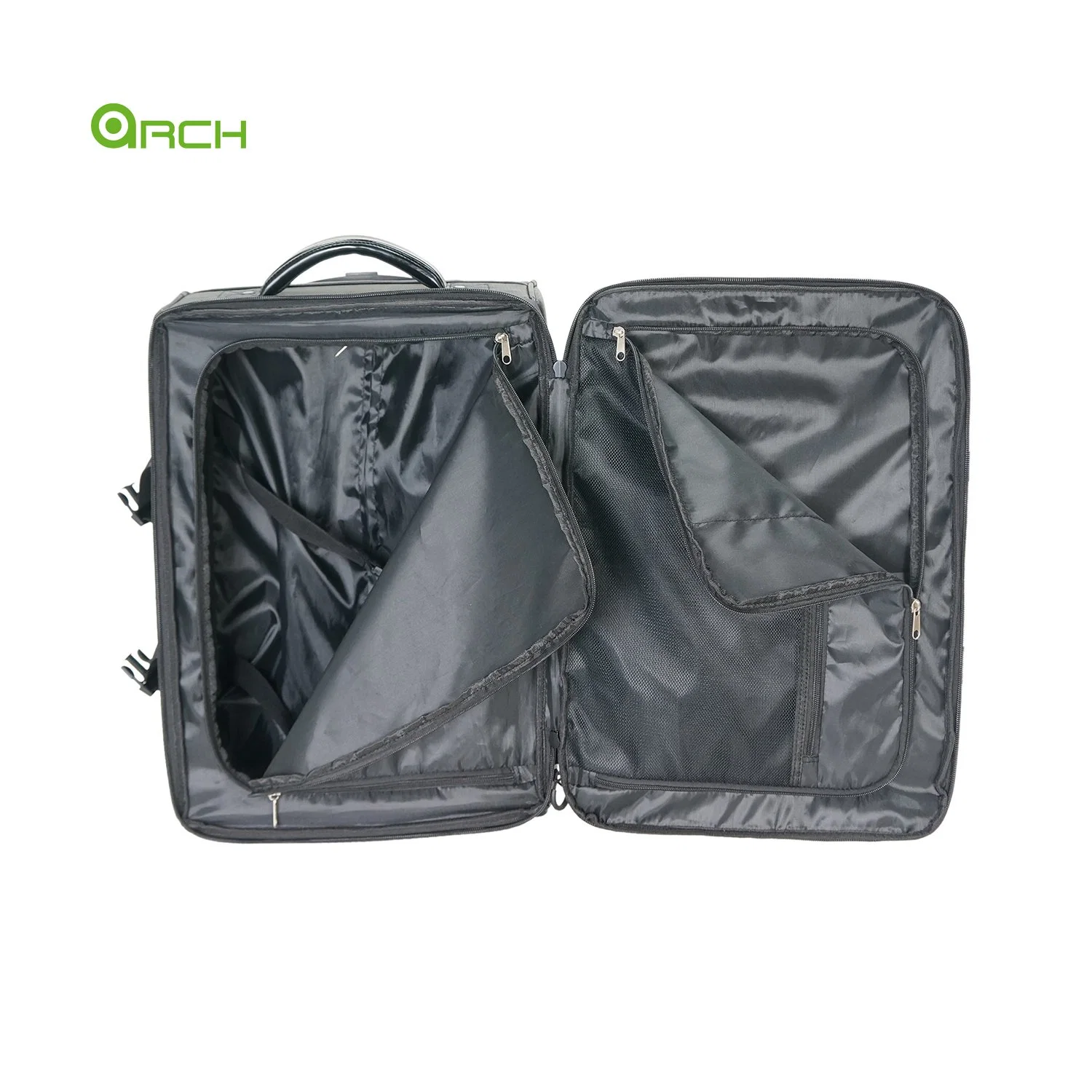 Equipaje de mano con ruedas impermeable de material de carbono para viajes, compras y negocios