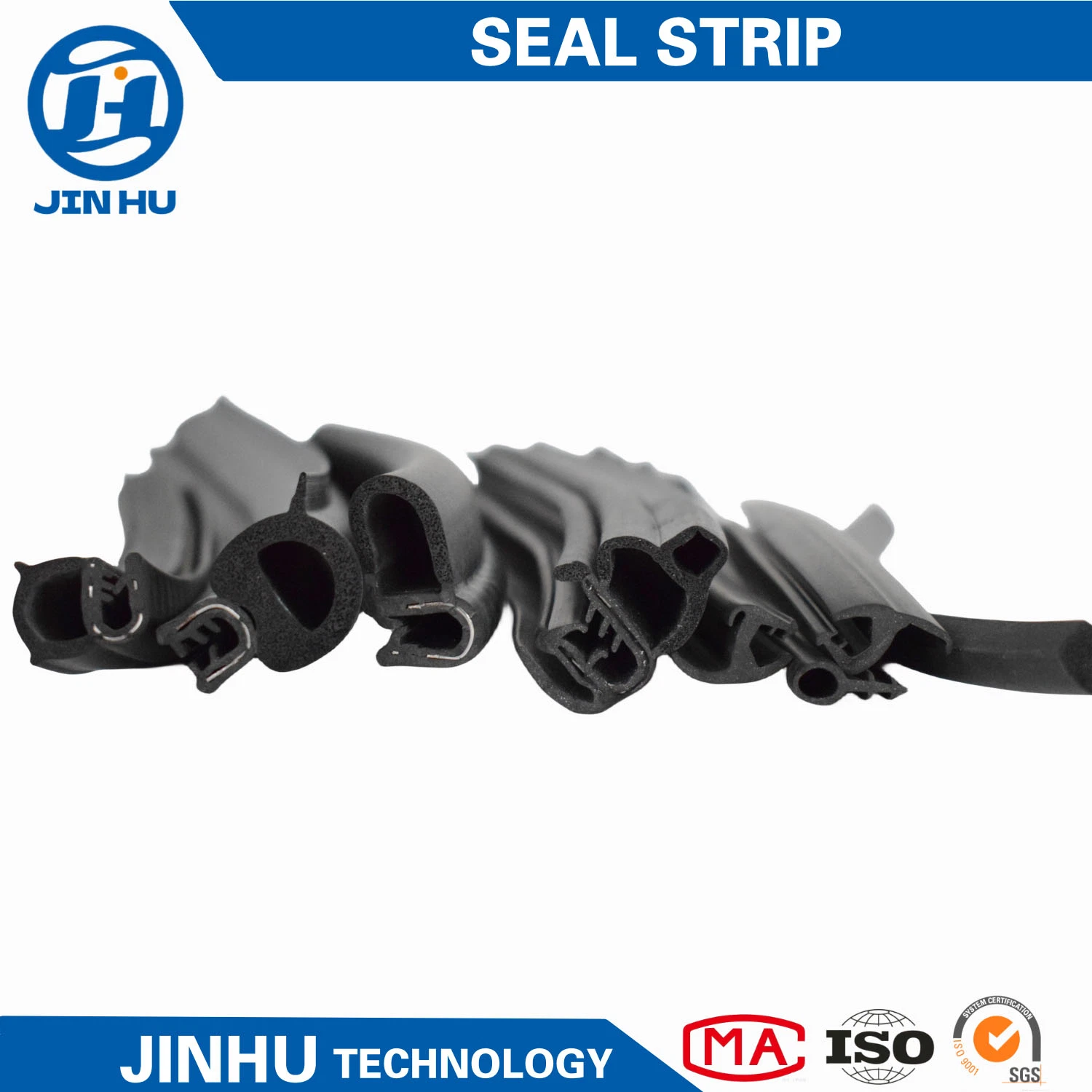 Complete Specifications EPDM Foaming Seal Strips for Car, Automotive Rubber, Car Seals