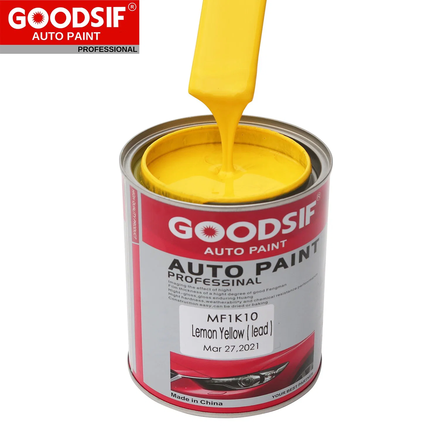 Goodsif Brand Automotive Clear Coat High quality/High cost performance  1K 2K Auto Body Metal Scratch Repair Primer Acrylic Car Paint