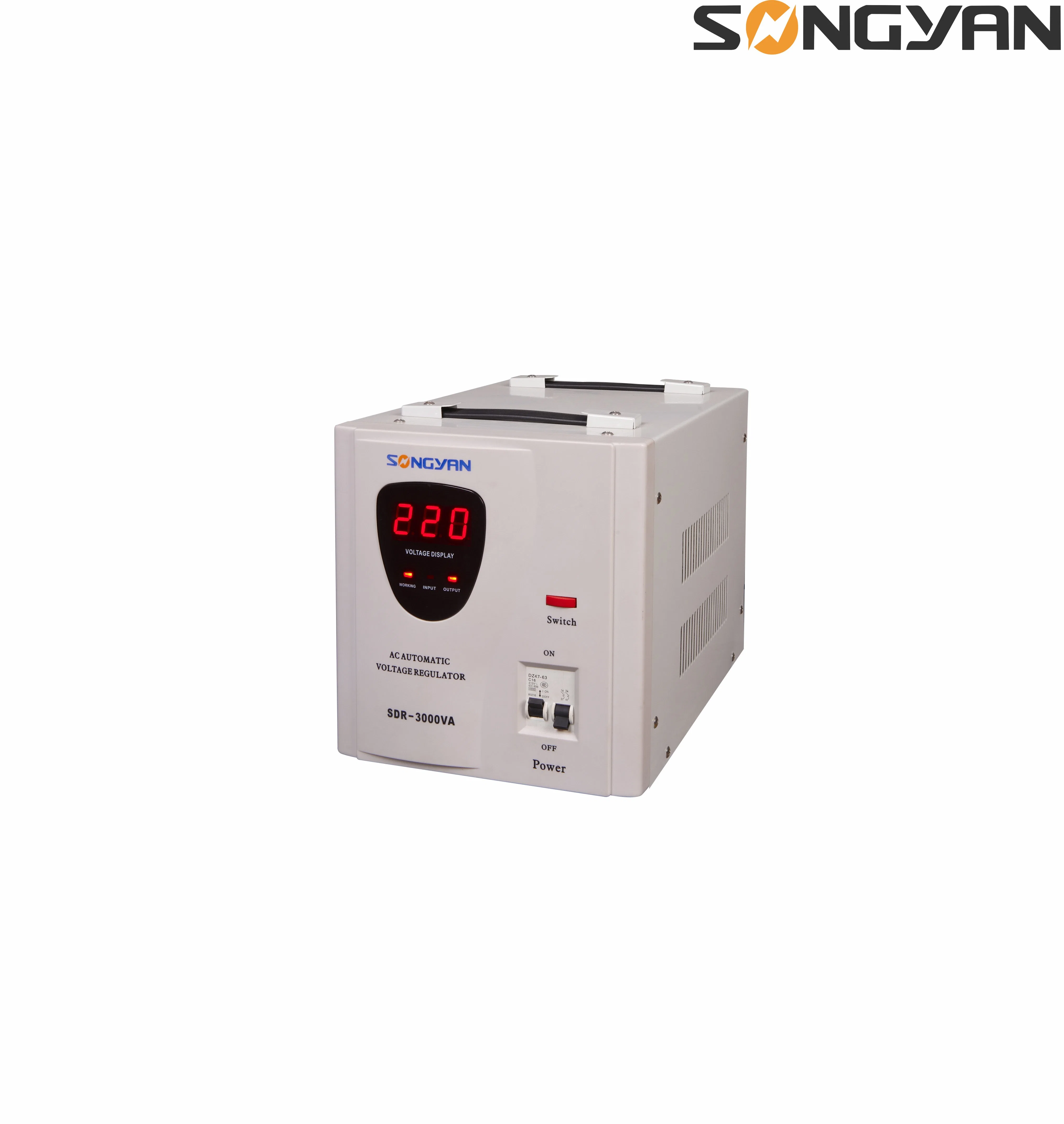 Regulador de tensão automático de 220 V, fase única, regulador de tensão de corrente de 3 kVA, várias de boa qualidade 2KvA