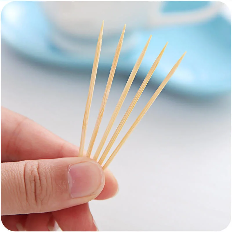 Bulk Cheap Professional Stick Disposable Tooth Pick Bamboo Wooden Toothpicks with Wrapped OPP