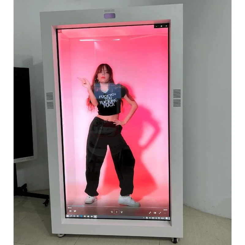 86polegadas LCD transparente de venda a retalho de vidro vitrine para a promoção da indústria