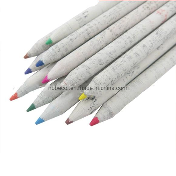 Eco Friendly Recycled Paper Colored Pencil Drawing Pencil Set