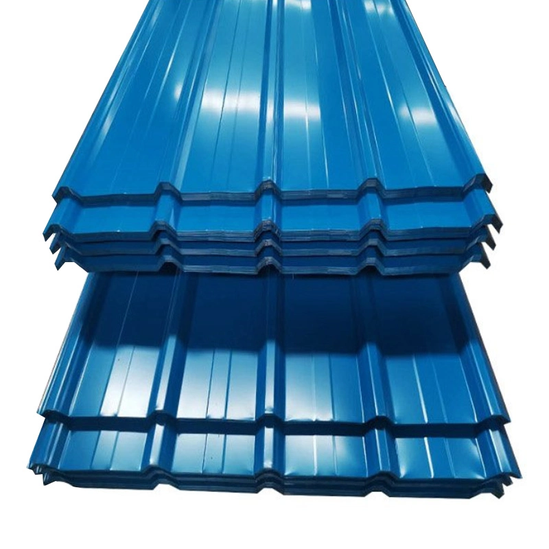 Sea Blue Corrugated Plate, Color Steel Tile, Galvanized Plate, Color Coated Coil Metal Roof Panel