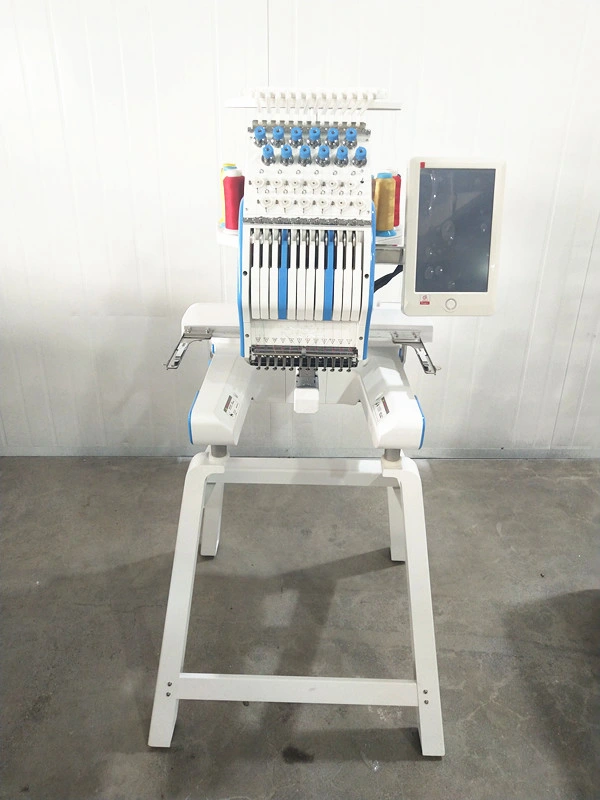 1000rpm High Speed 12 Colors Dahao 1head Computerized Embroidery Machine for Hat T-Shirt Flat