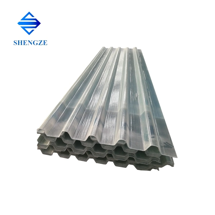 Anti-Septic Transparent Skylight Flat Corrugated Fiberglass Roofing Sheet Product