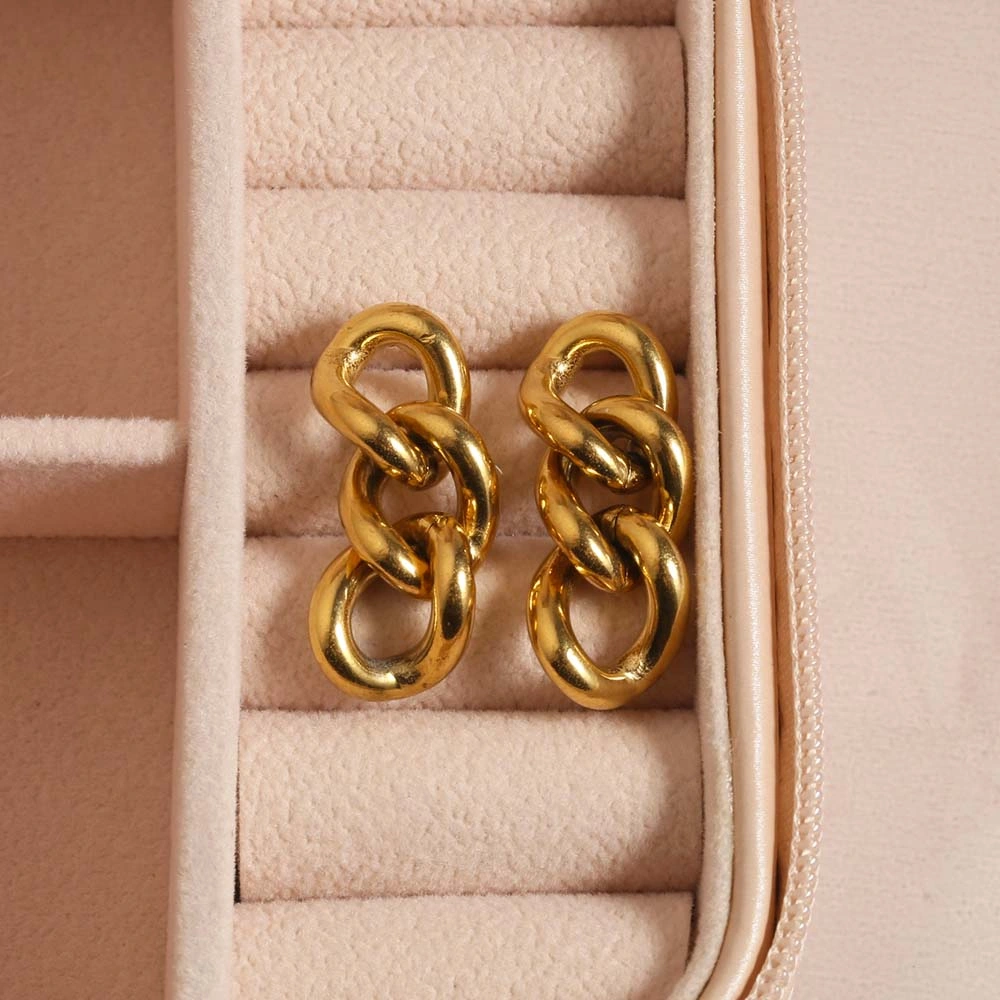 18K Gold Plated Stainless Steel Jewelry Jewelry Wholesale Earrings