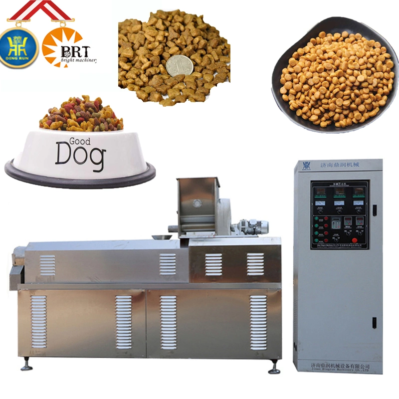 Linha de produção completa de Kibble Dry Pet Feed Dog Food Equipment Preço de fábrica Máquina de fazer Pellet de Animal Feed